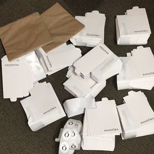 Authentic Pandora pouches,stickers and tissue